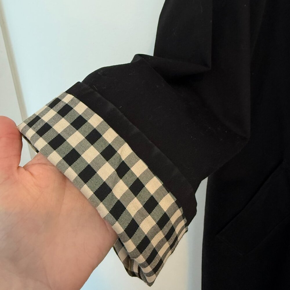 SEZANE - Clyde Coat in Black - Size M/6 (Worn 1x Time) - Picture 8 of 12